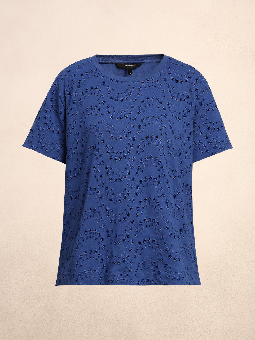 Schiffli Cotton T-shirt