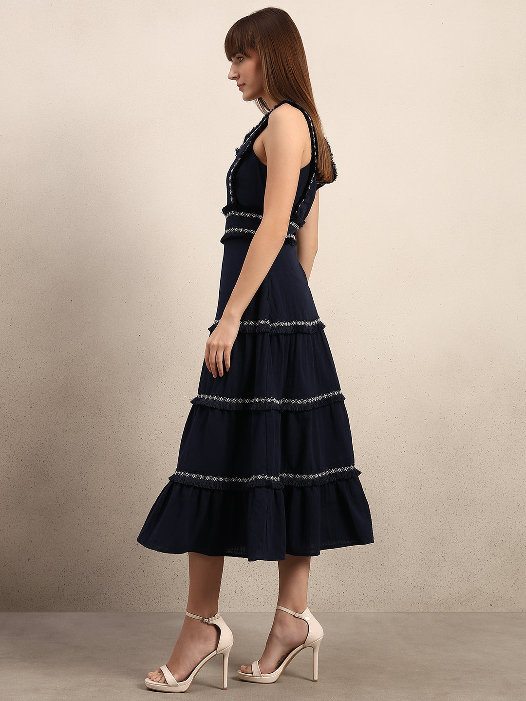 Tiered Sleeveless Maxi Dress