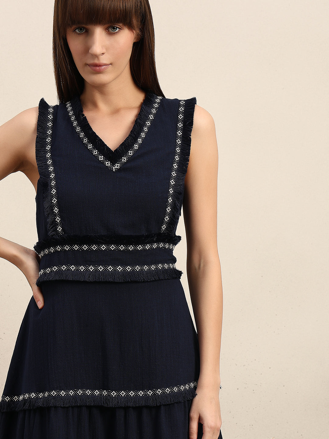 Tiered Sleeveless Maxi Dress