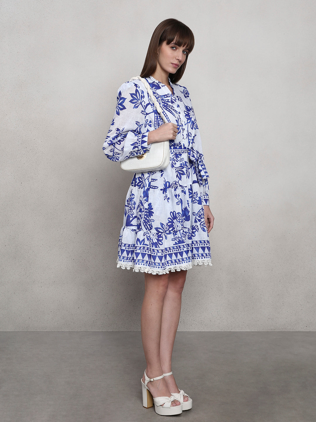 Floral Tiered Mini Dress