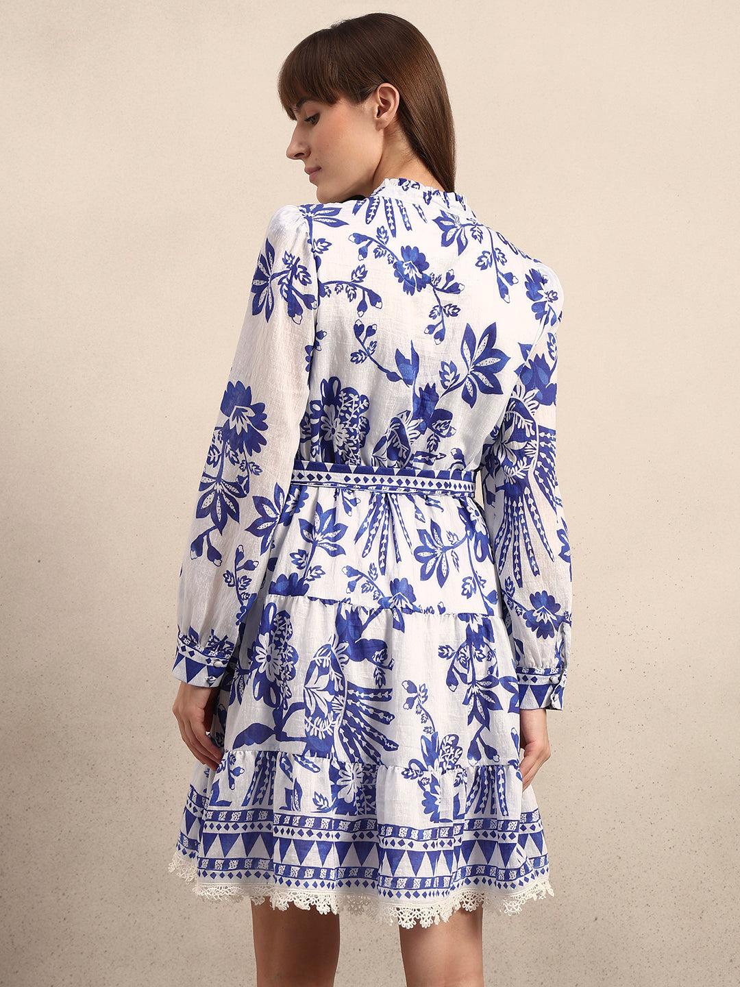 Floral Tiered Mini Dress