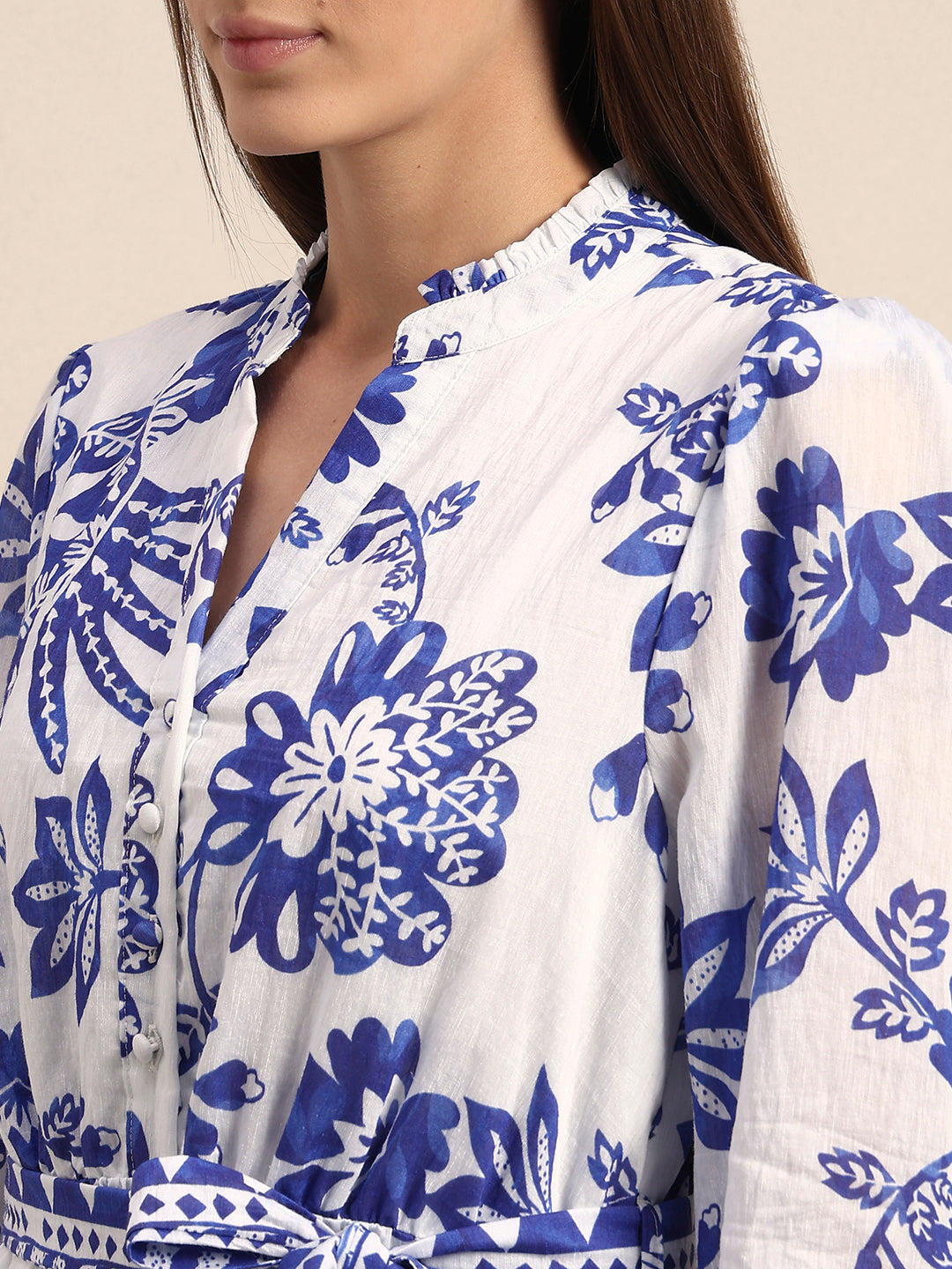 Floral Tiered Mini Dress