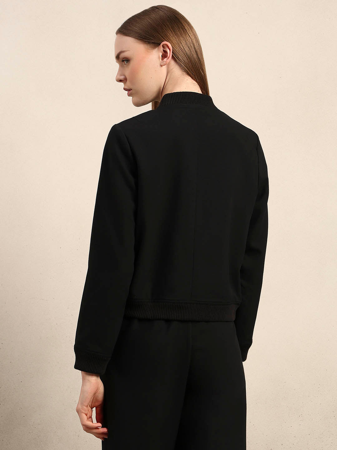 Black Utility Bomber Jacket