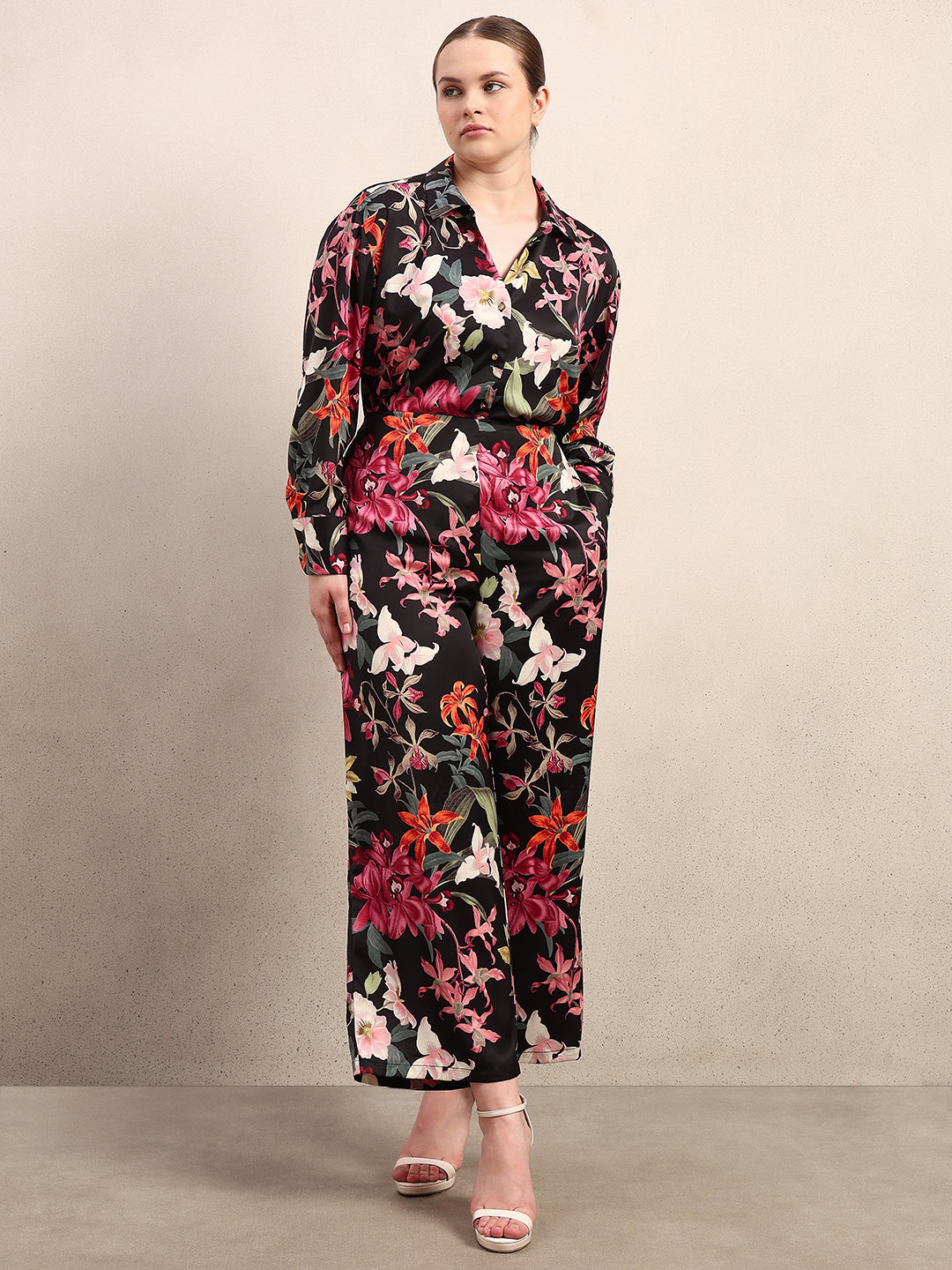 CURVE Floral Wide Leg Pants