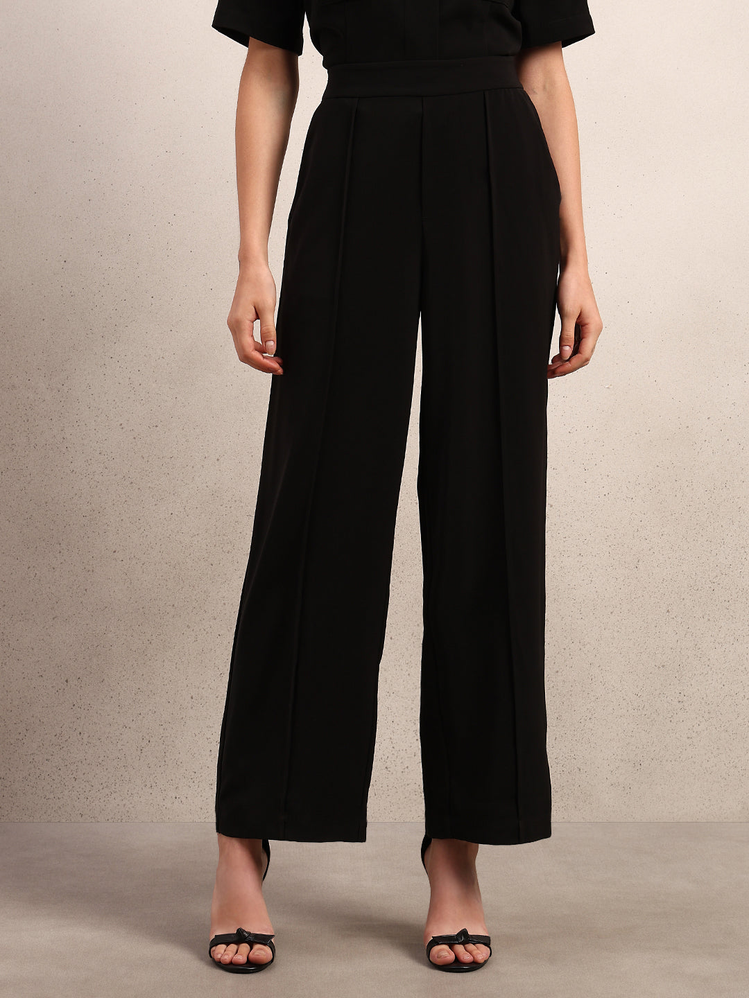 Black Ankle Length Pants