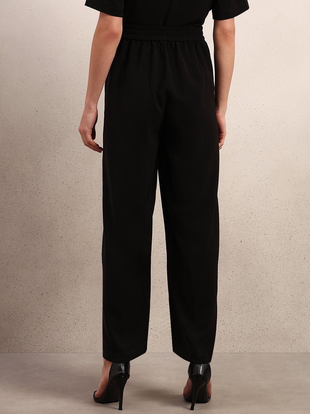 Black Ankle Length Pants
