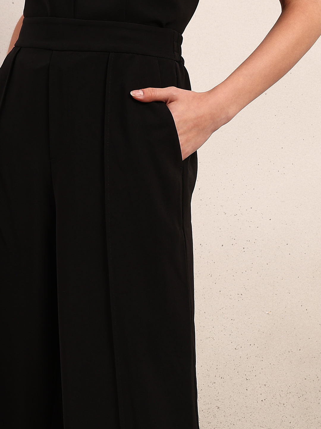 Black Ankle Length Pants