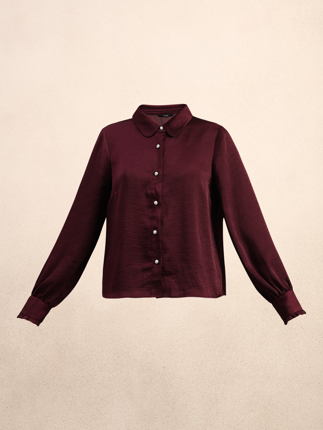 Satin Button Down Shirt