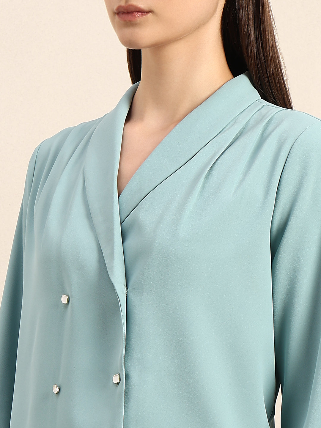 Light Blue Full Sleeves Top