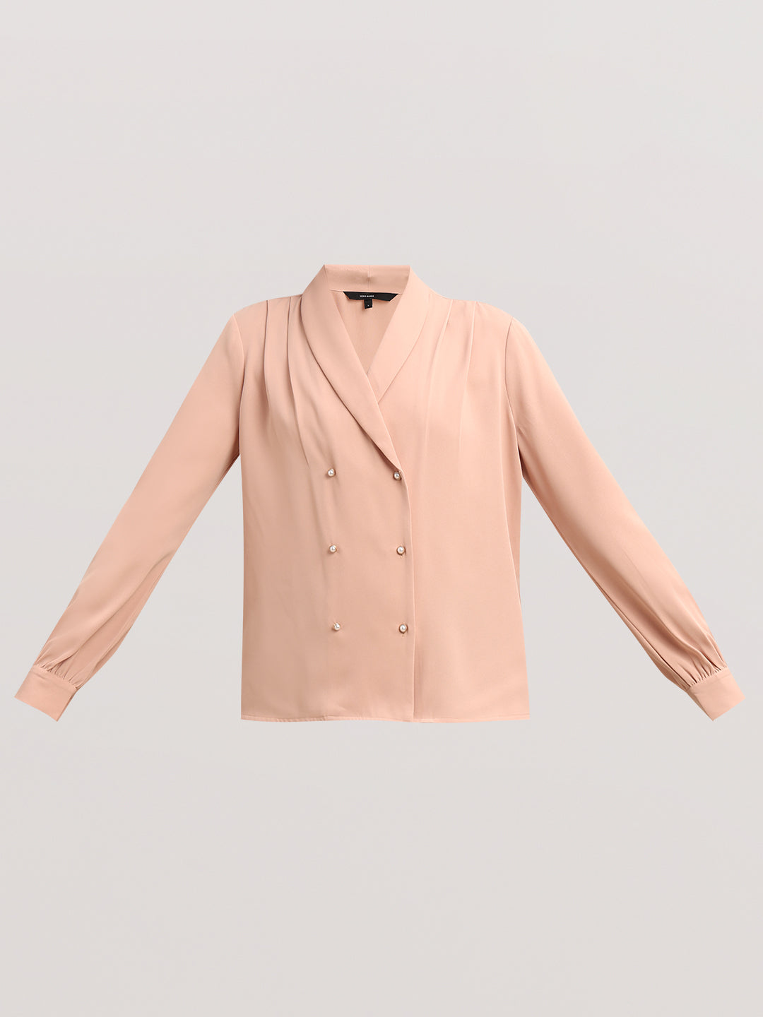 Pearl Button Detail Top - Pink