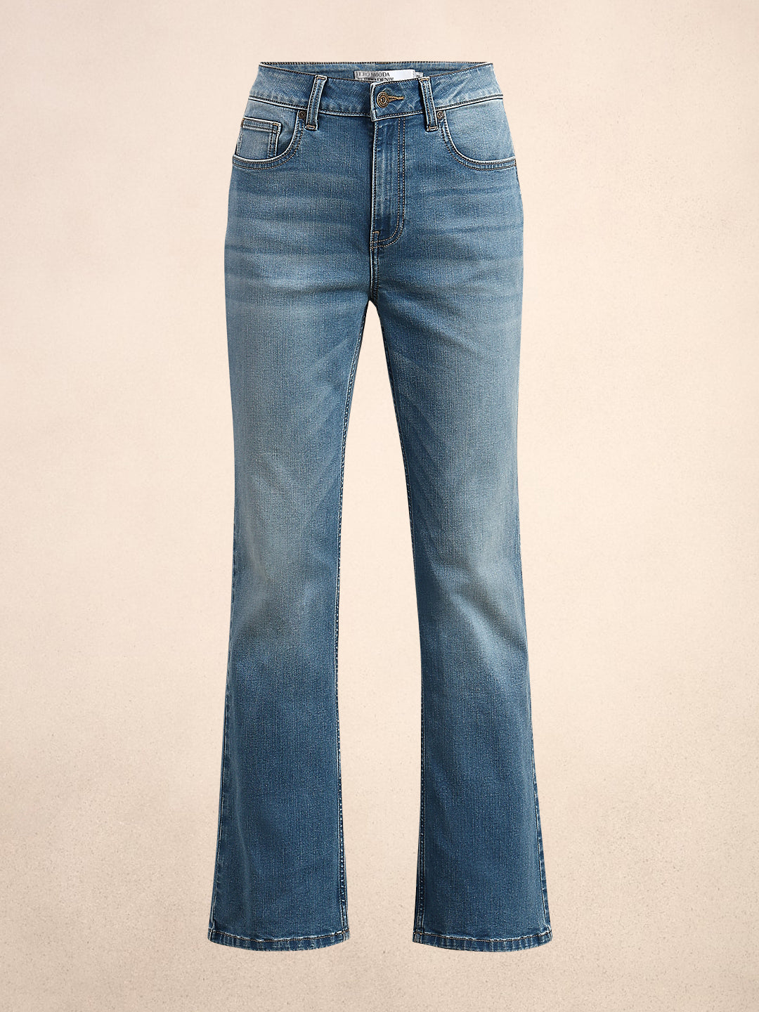 Light Blue Mid Rise Bootcut Jeans