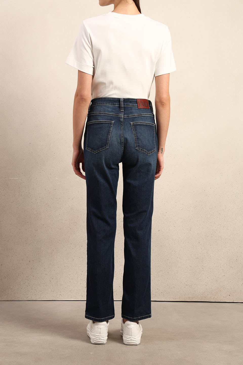 Blue Mid Rise Slim Fit Jeans