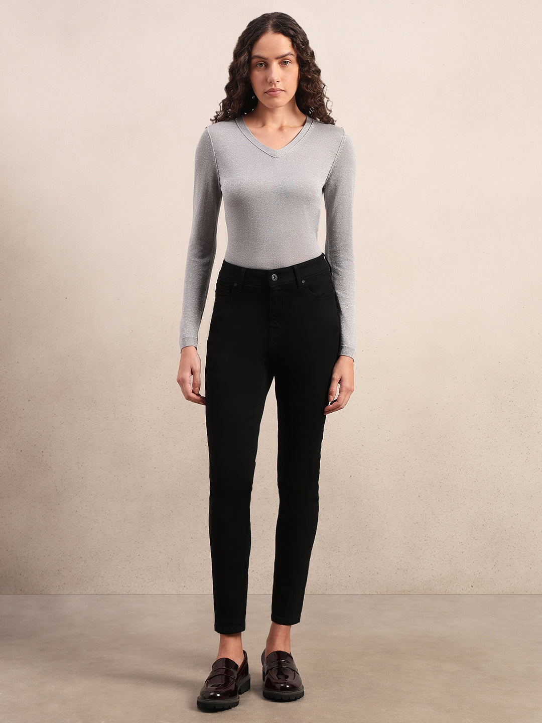 High Rise Skinny Fit Jeans