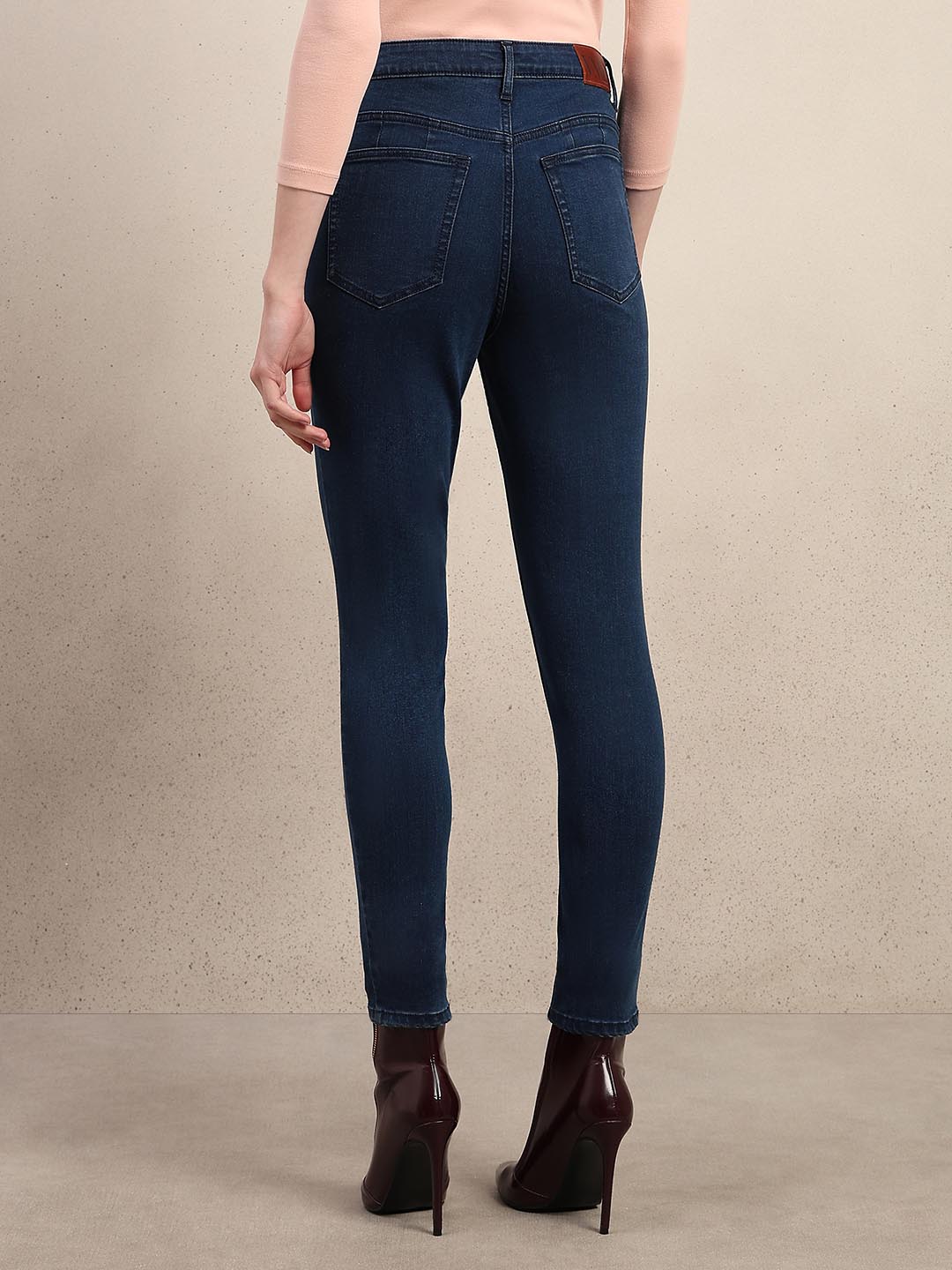 Blue High Rise Skinny Fit Jeans