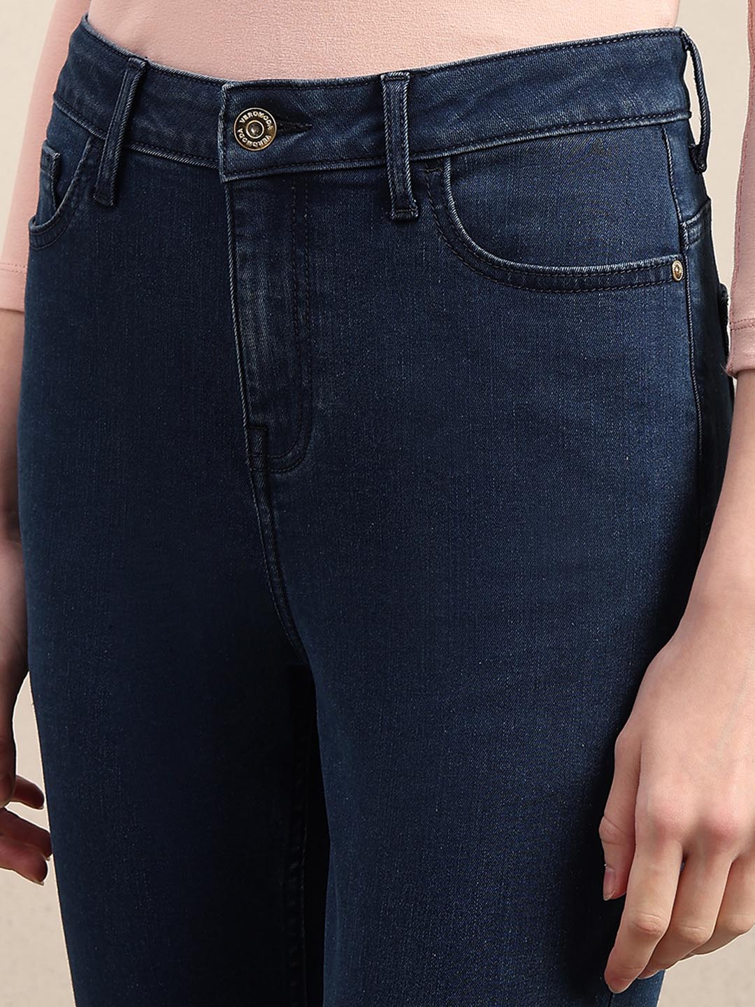 Blue High Rise Skinny Fit Jeans