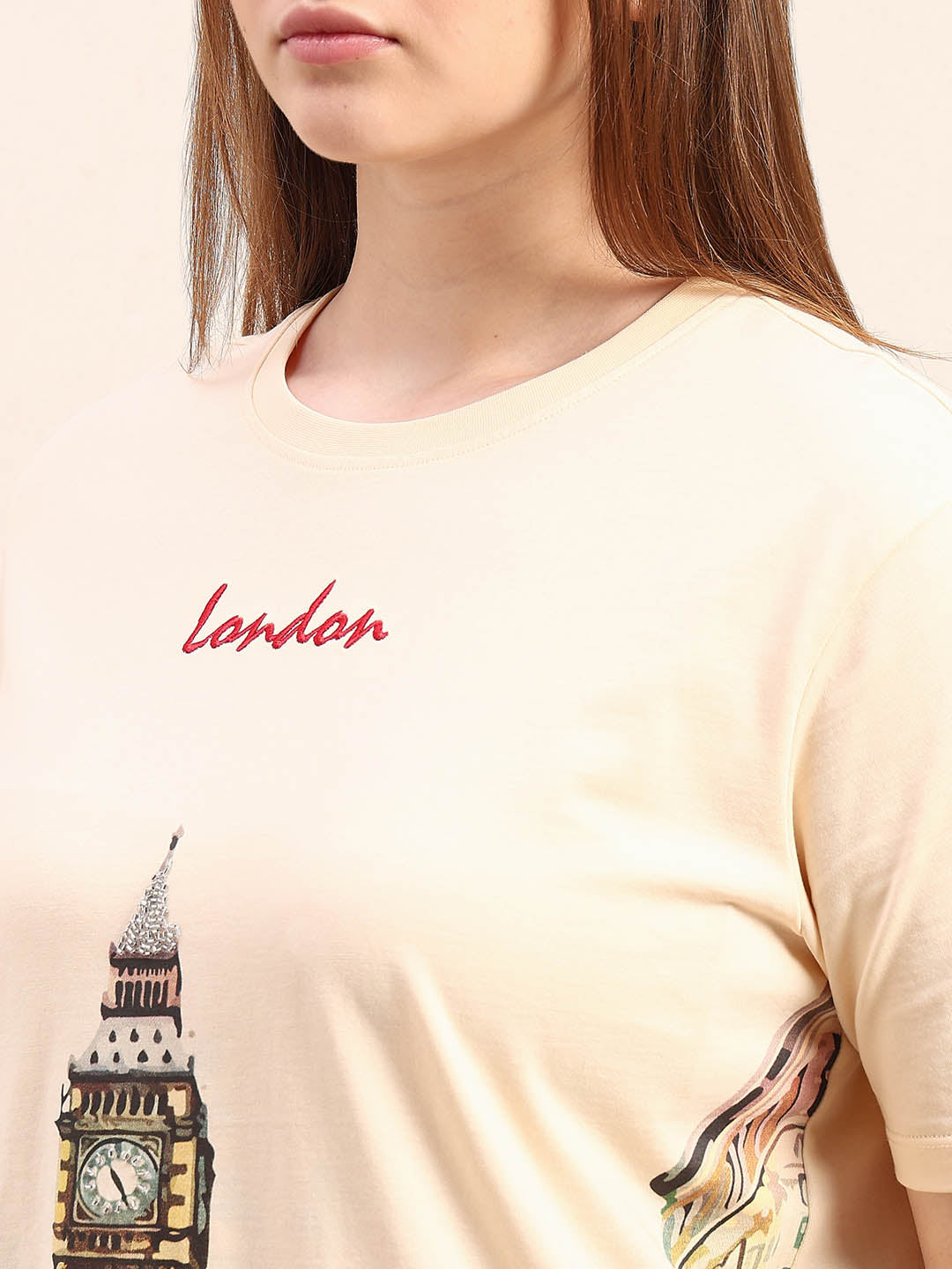 Curve London Cityscape Printed T-Shirt