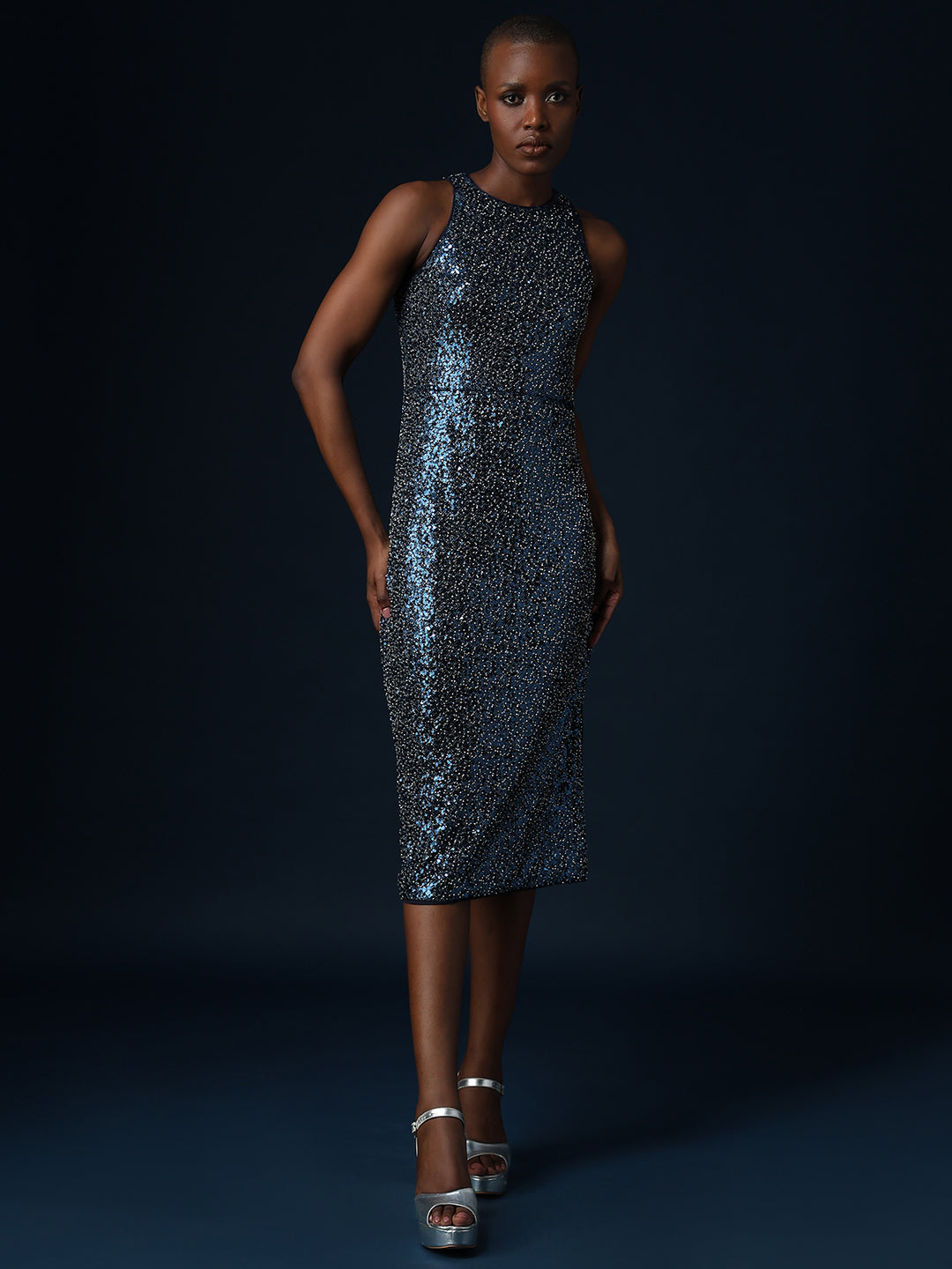Marquee Sequin Midi Dress