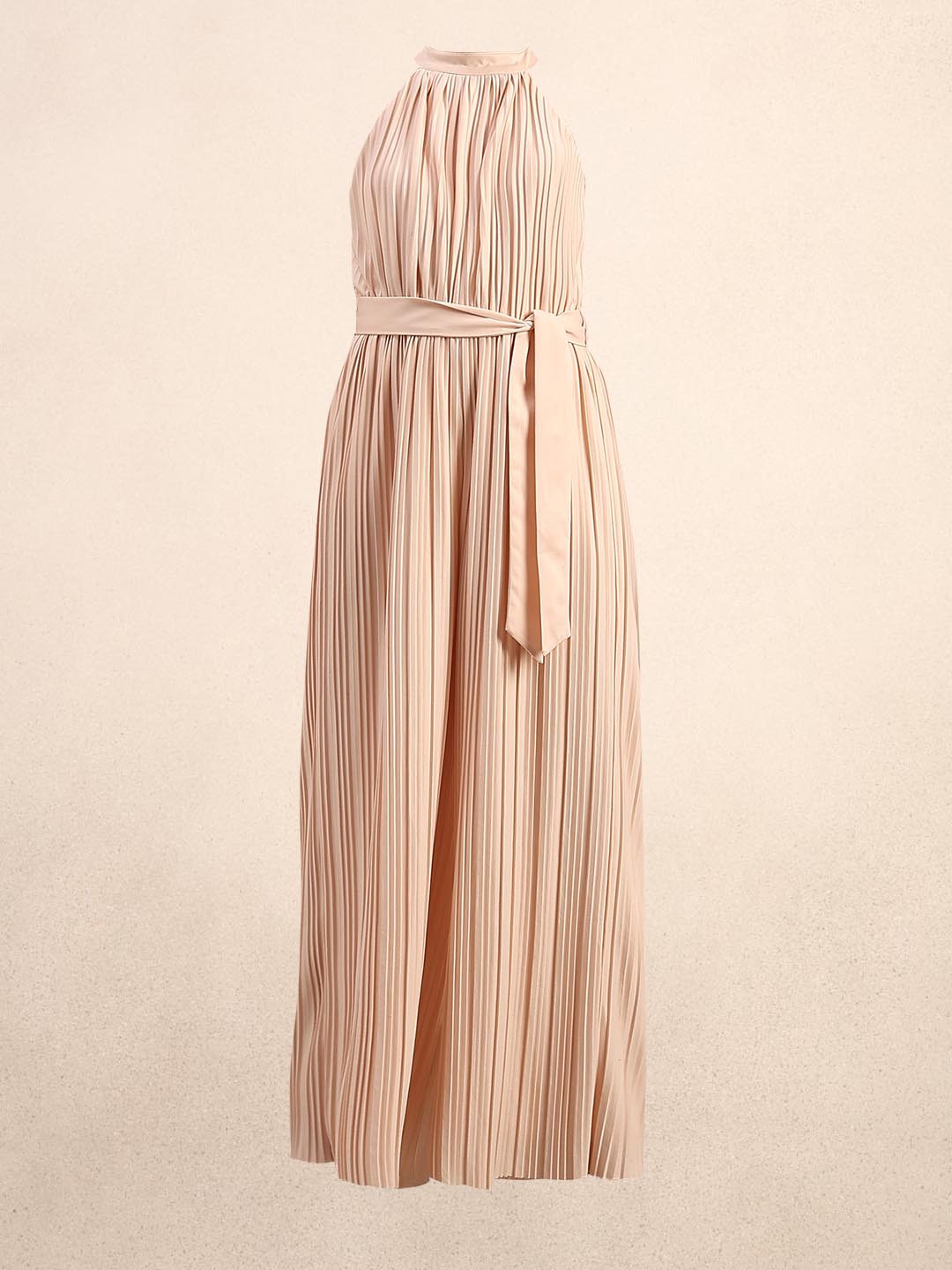 Crystal Pink Pleated Jumpsuit