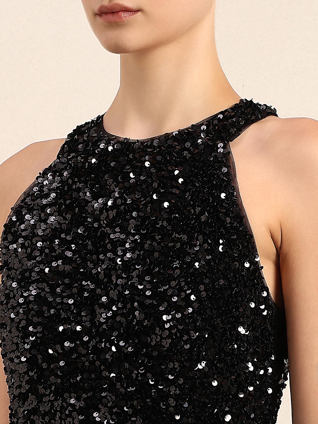 Black Emebellished Jumpsuit