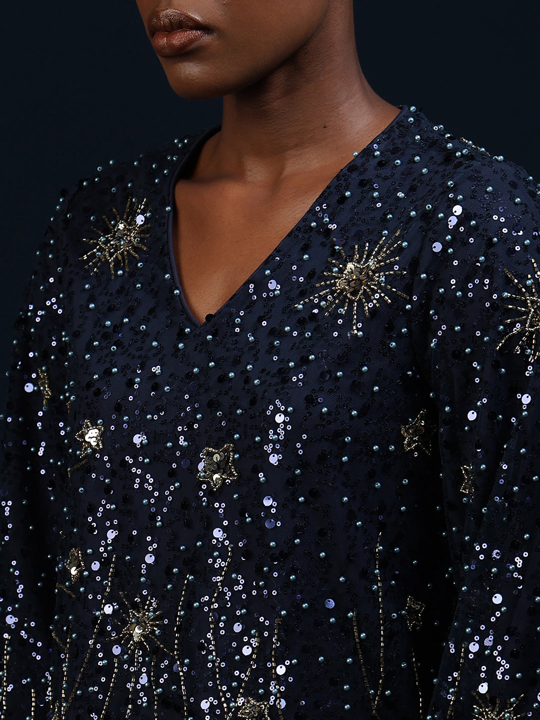 Marquee Sequin Embellished Top