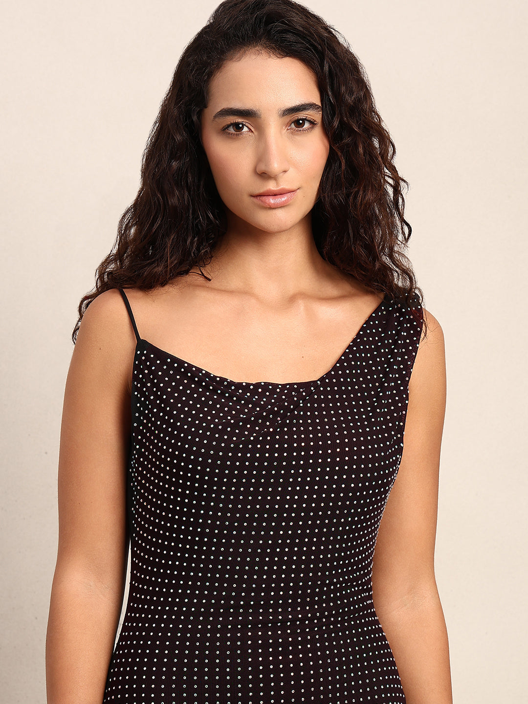 Black Embellished Bodycon Dress