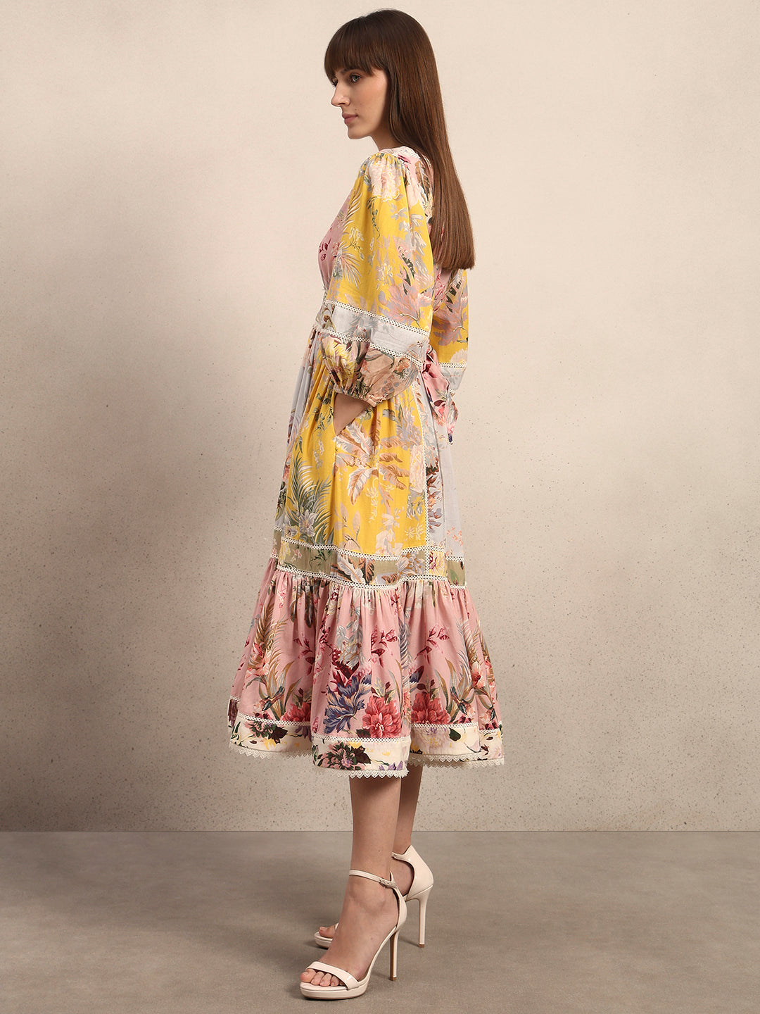 Flowy Floral Midi Dress