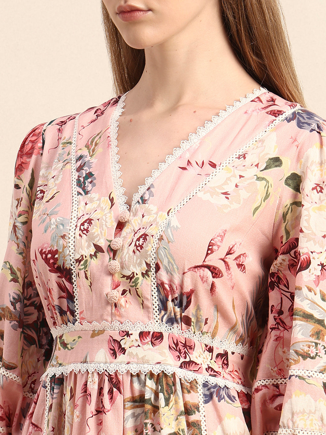 Floral Ruffle Mini Dress