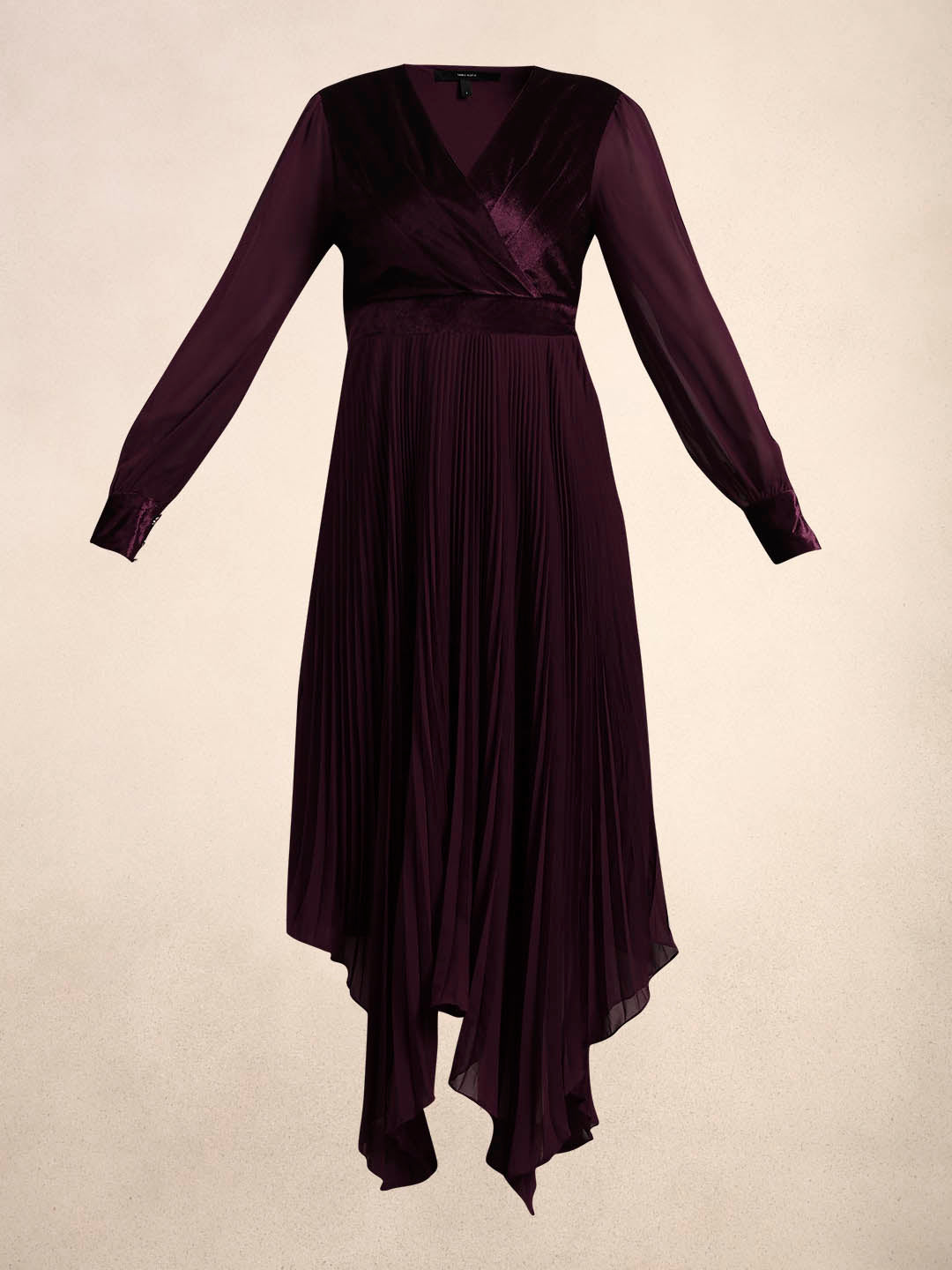 Violet Pleated Maxi Dress