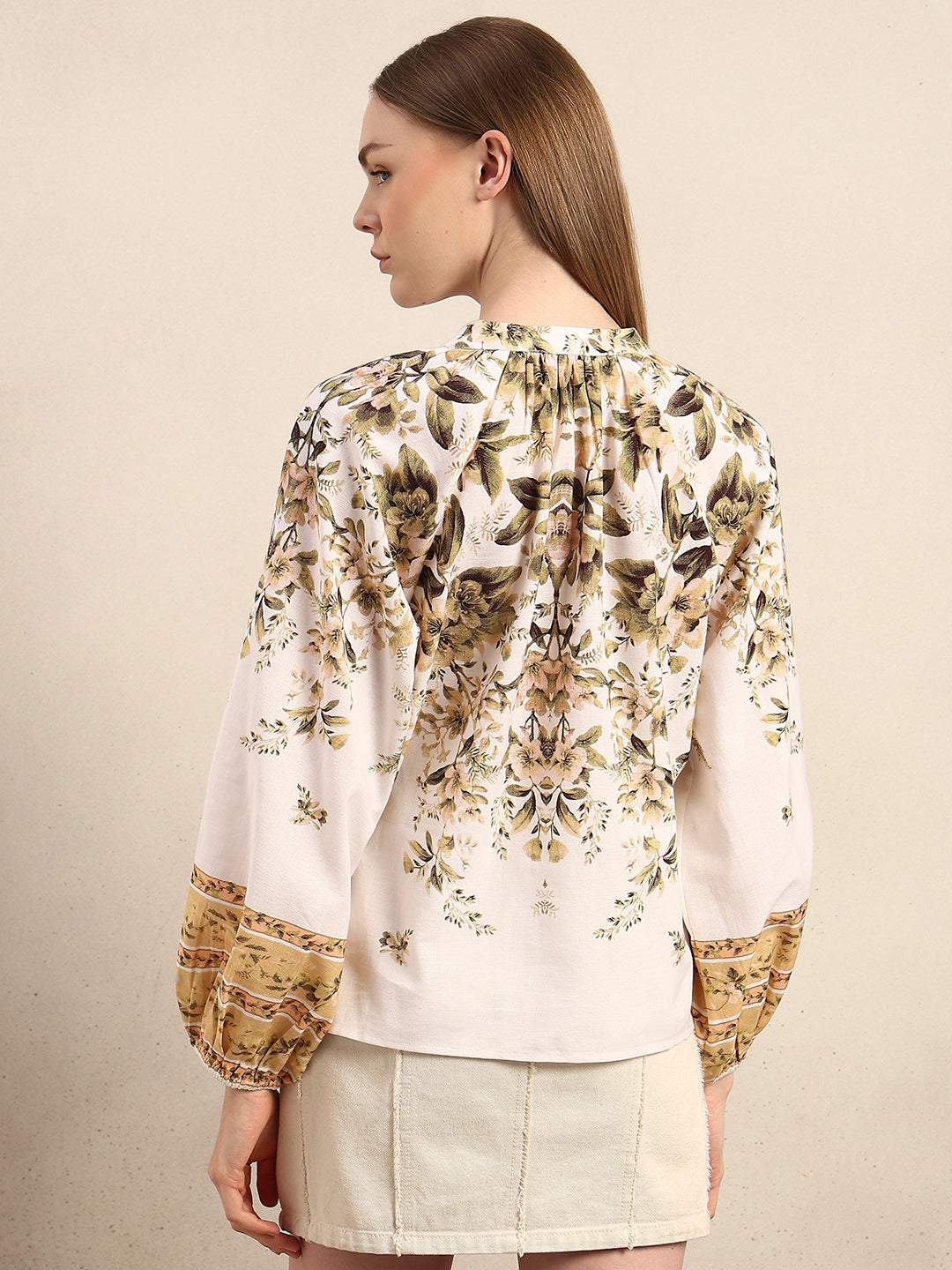 Delicate Floral Print Top