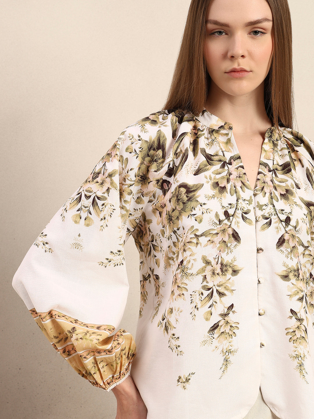 Delicate Floral Print Top