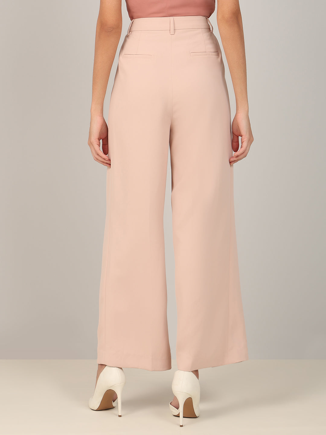 Pink Straight Fit Pants