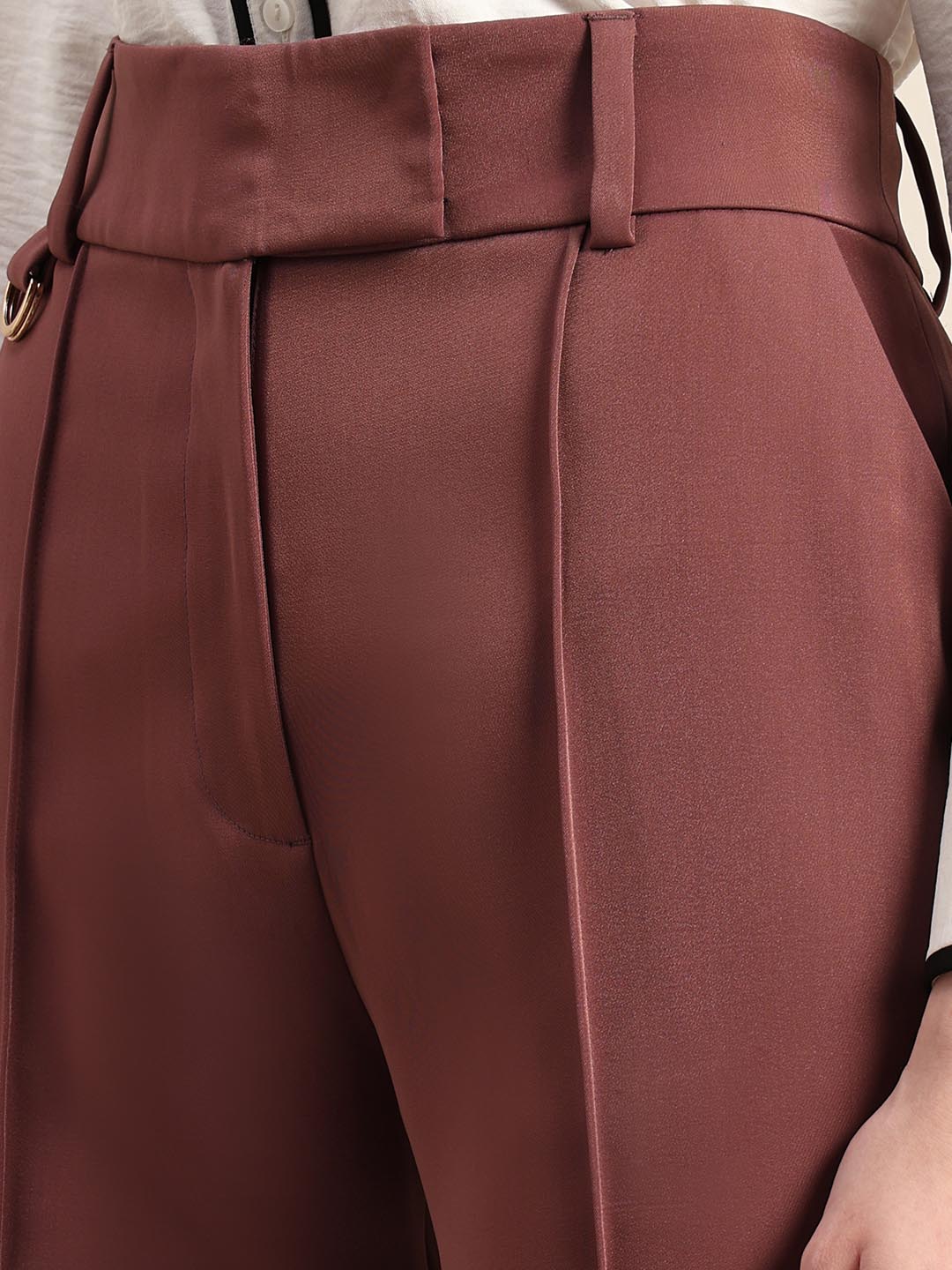 Plum Ankle Length Pants