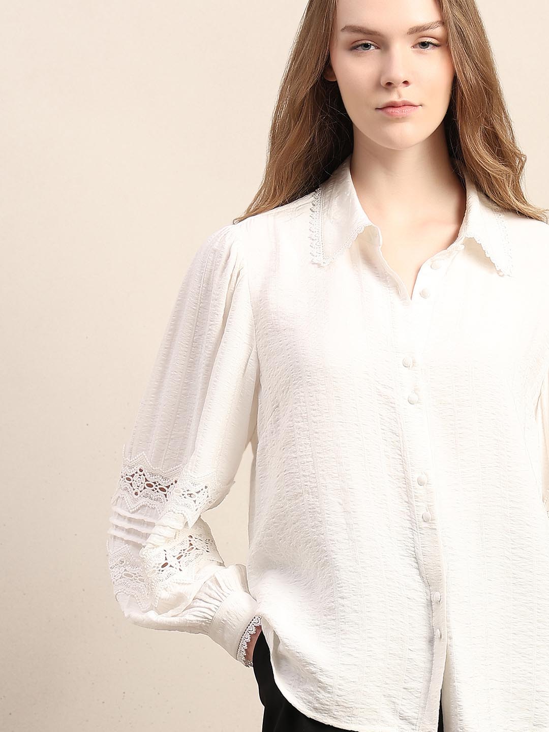 White Lace Shirt