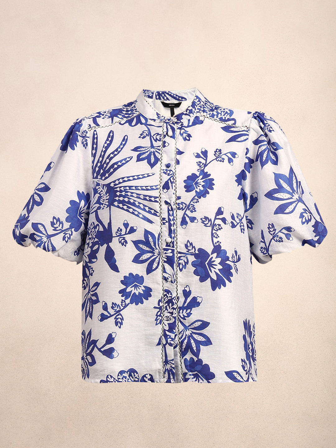 Floral Puff Sleeves Shirt