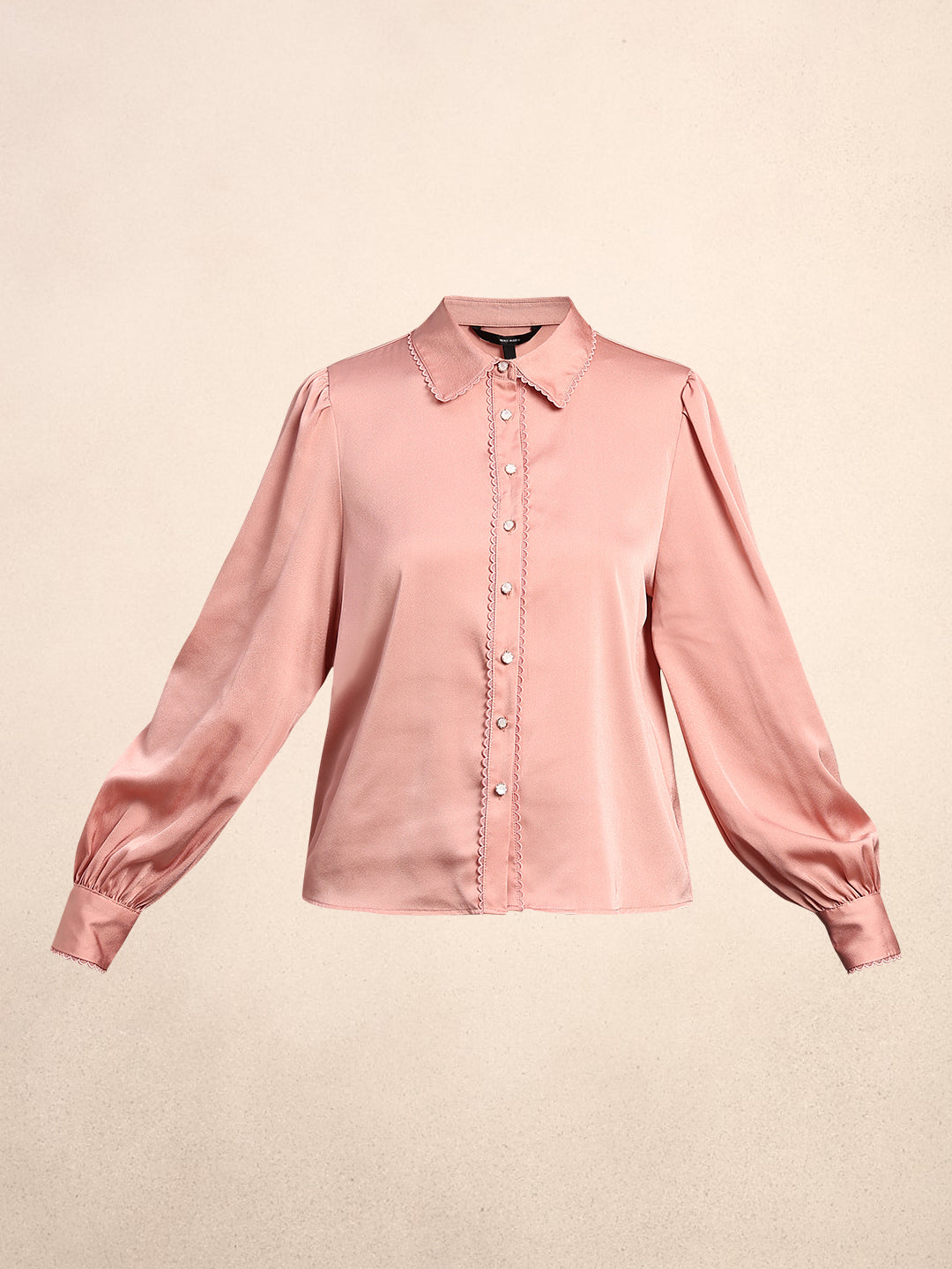 Pink Cuff Sleeves Shirt