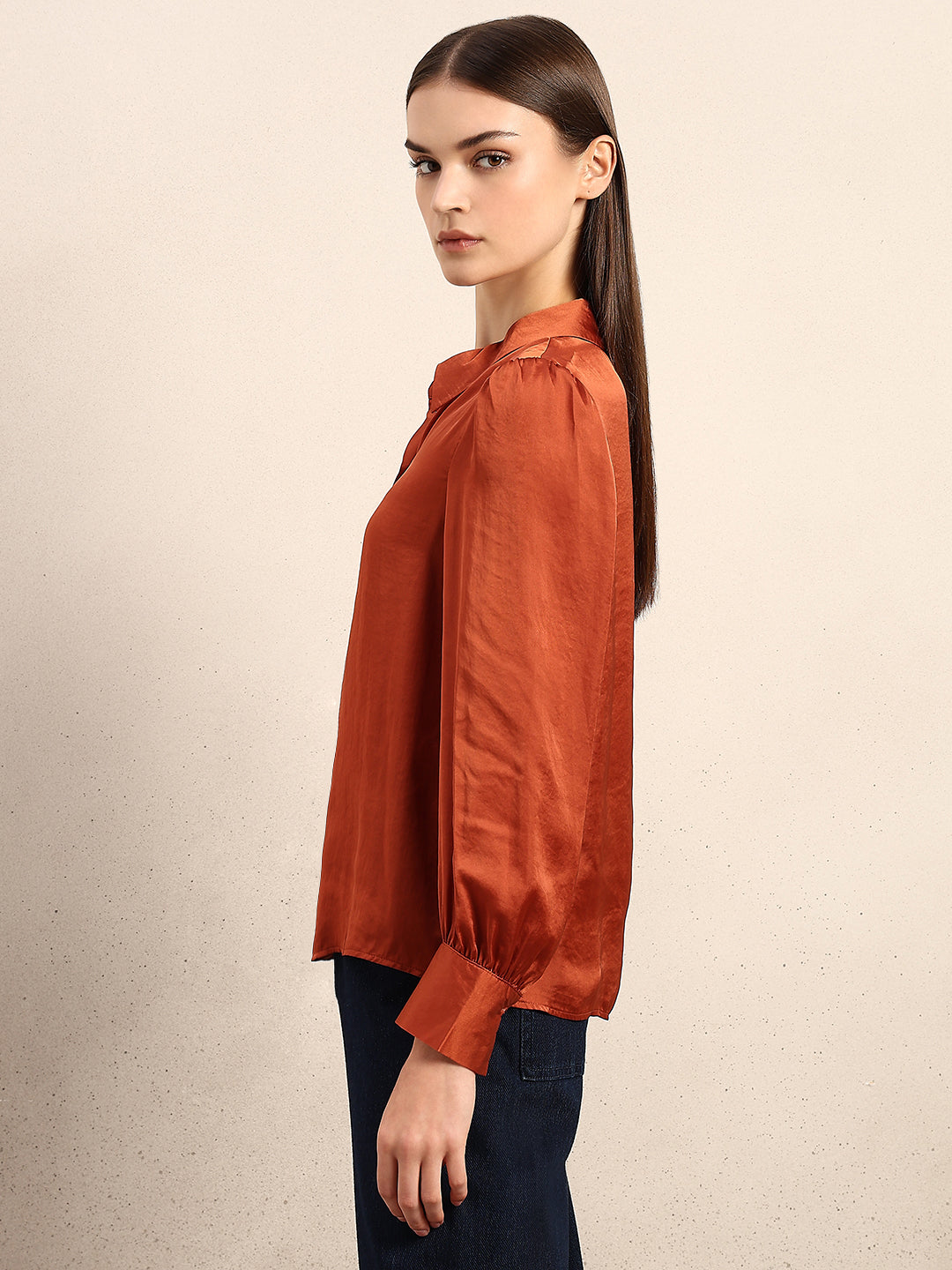 Rust Full Sleeves Shirt