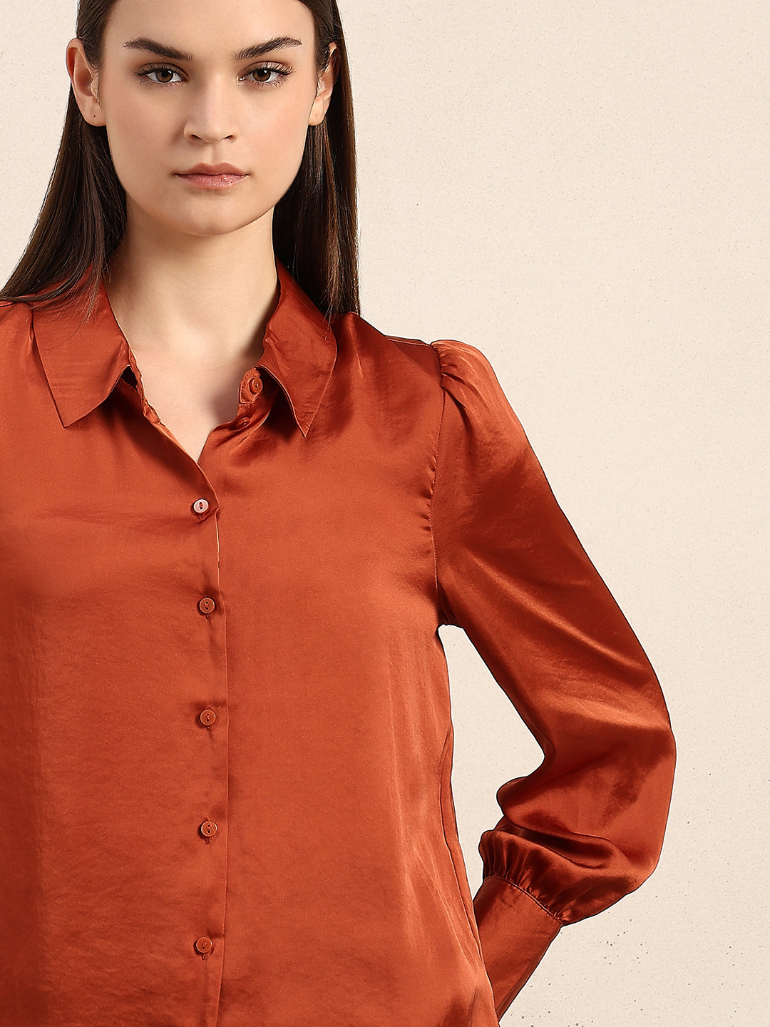 Rust Full Sleeves Shirt