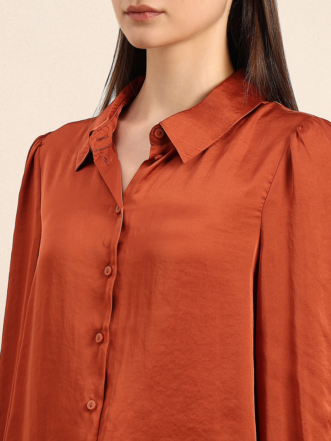 Rust Full Sleeves Shirt