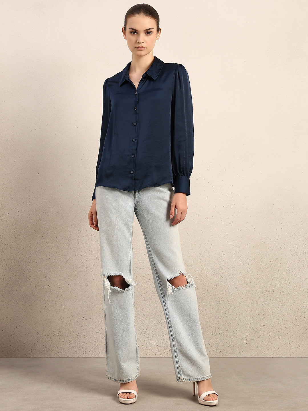 Blue Full Sleeves Shirt