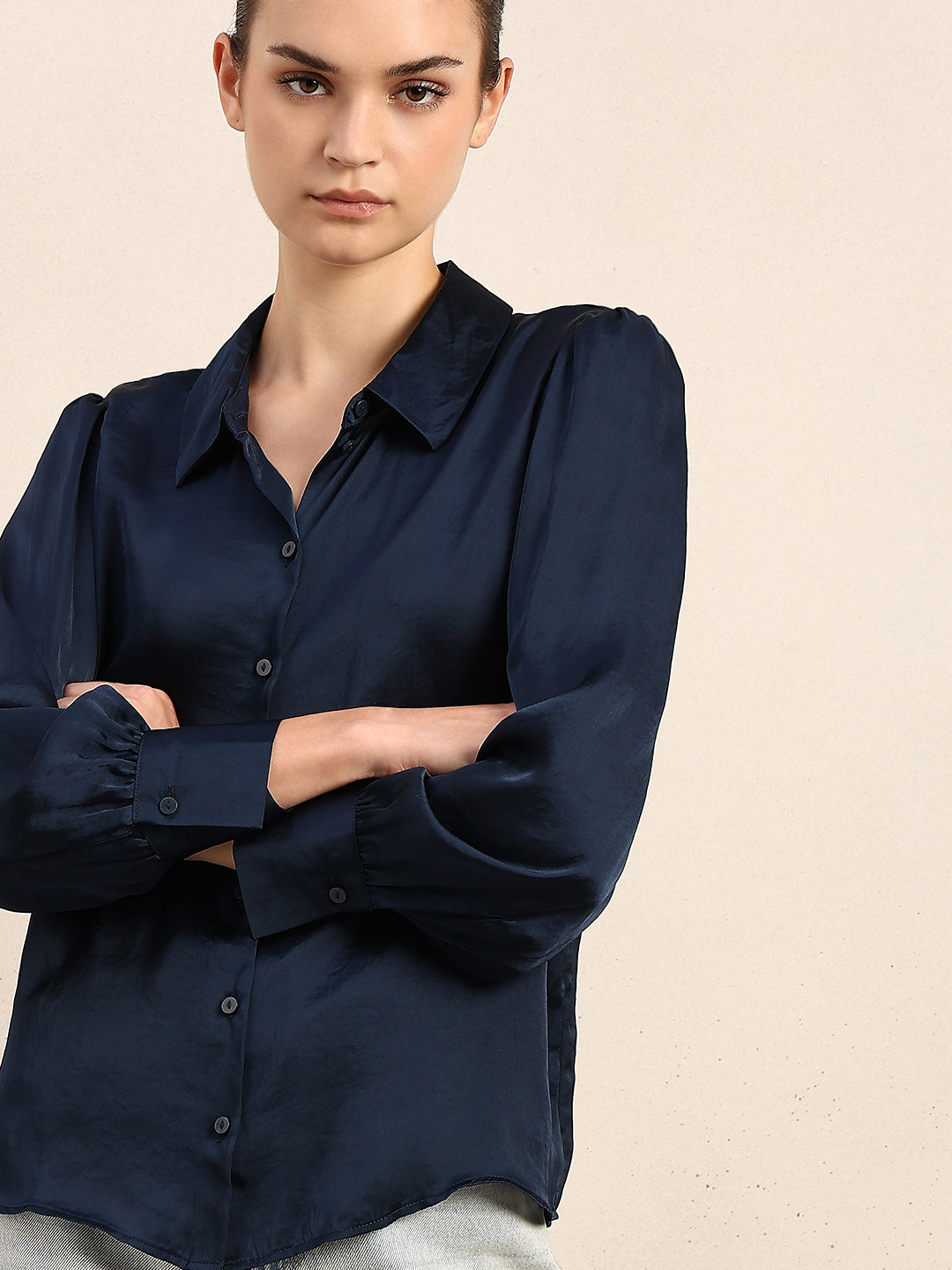 Blue Full Sleeves Shirt