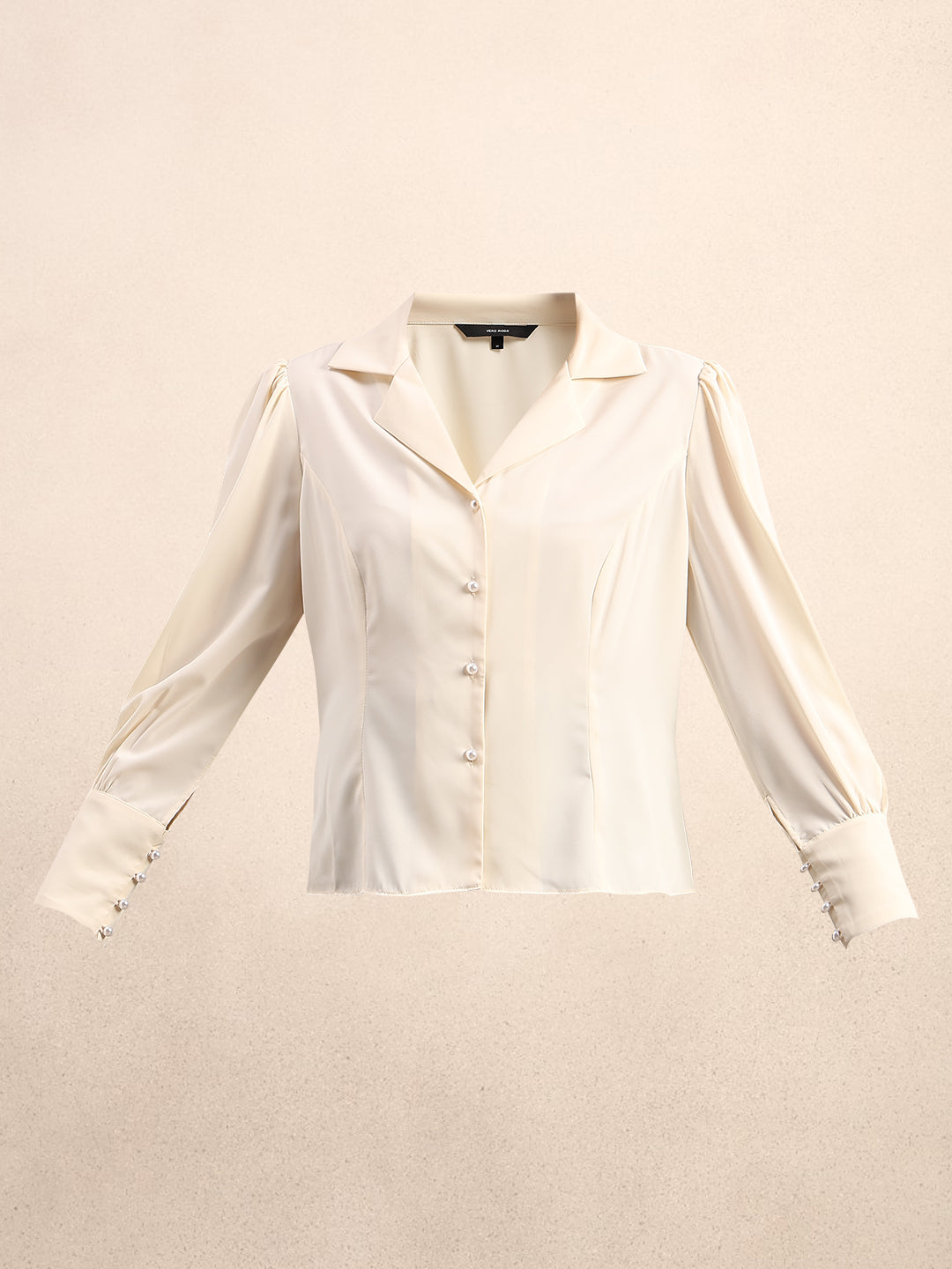 Pearl Detail Satin Shirt