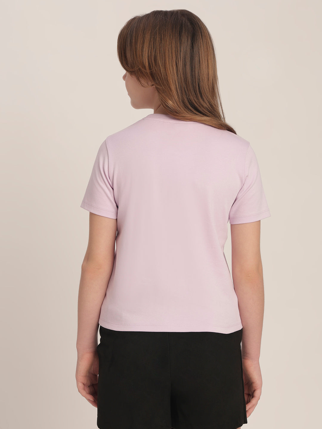 Girls Orchid Printed T-shirt