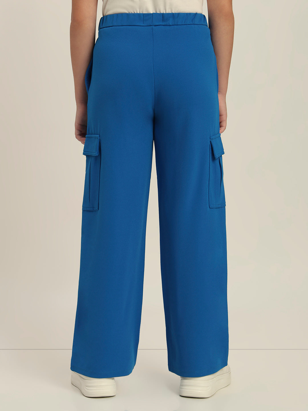 Girls Blue Cargo Pants