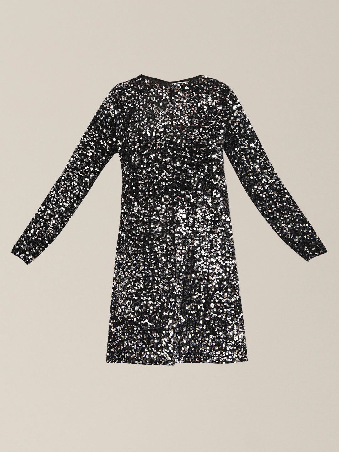 Girls Black Sequin Mini Skirt