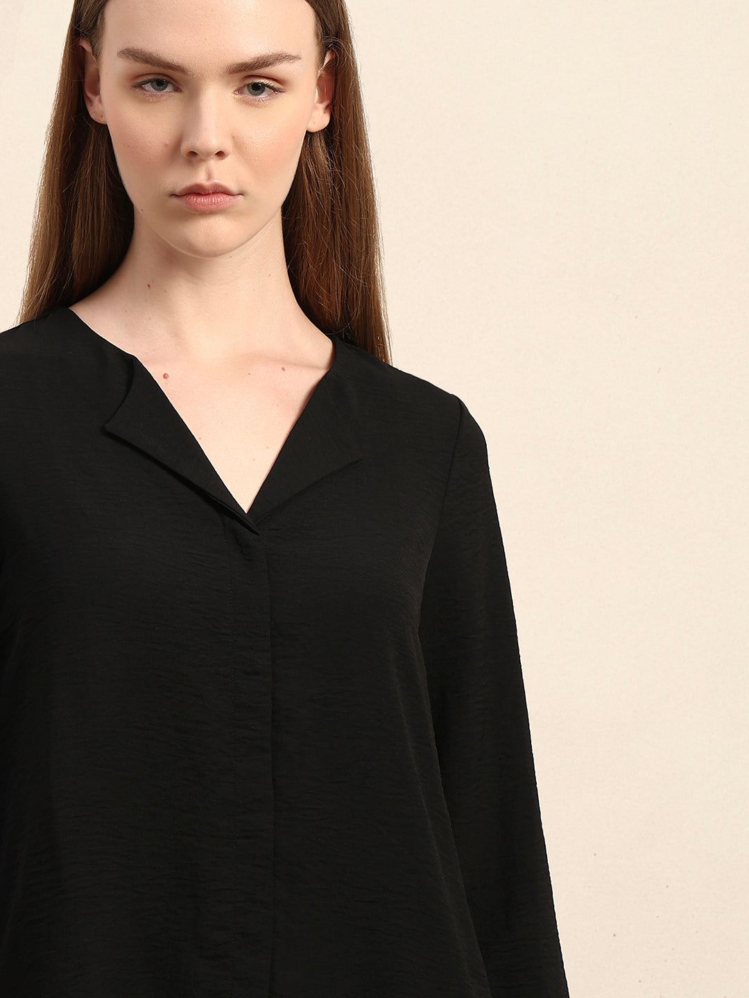 Black Lapel Shirt