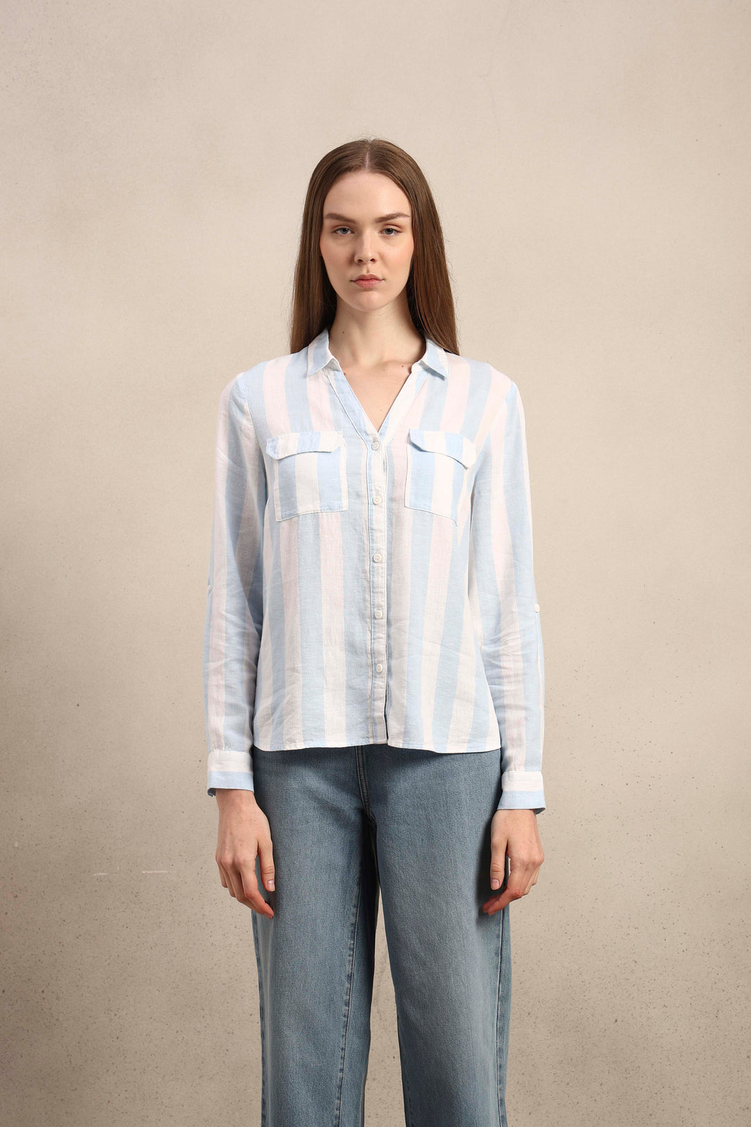 Striped Utility Shirt