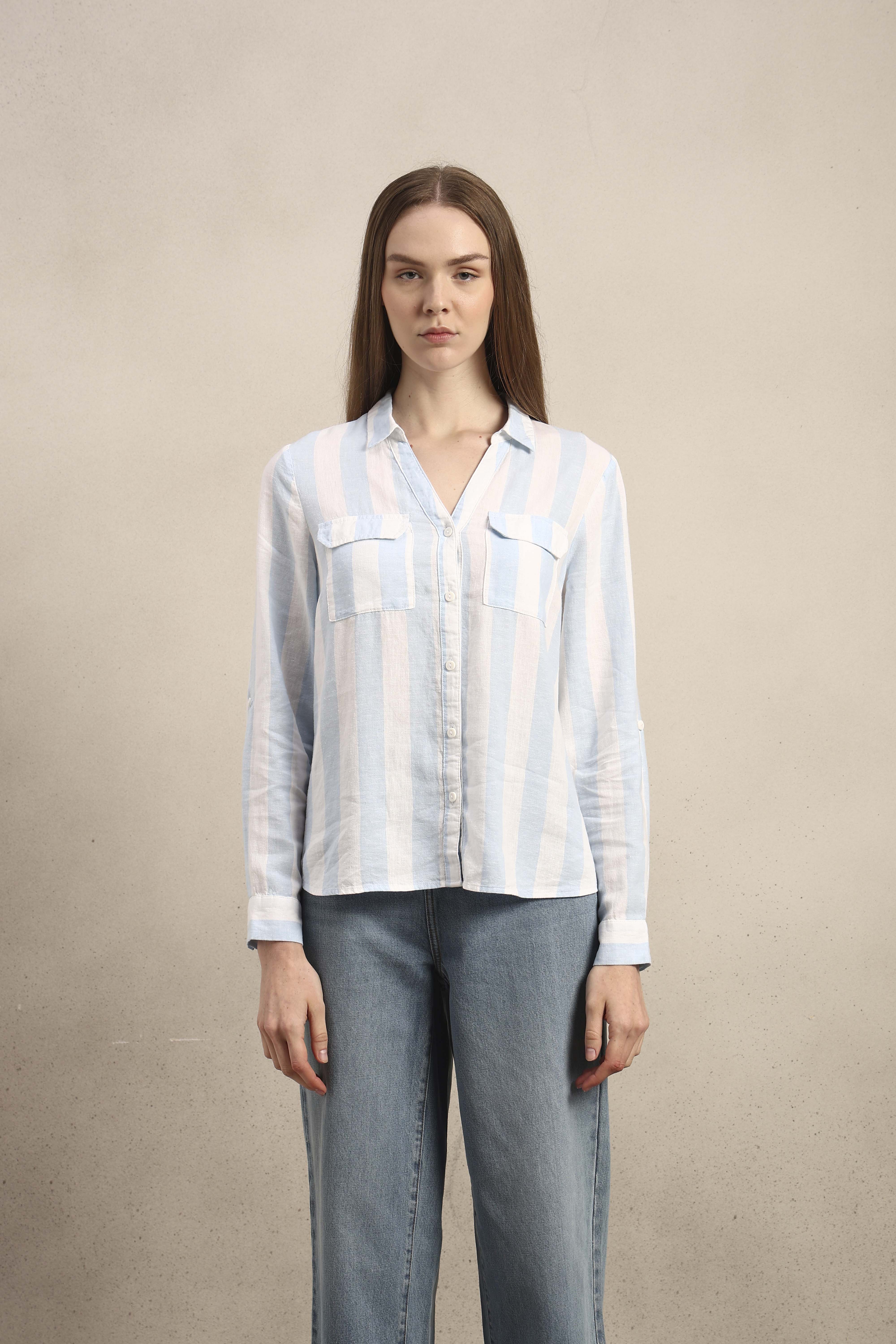 Striped Utility Shirt