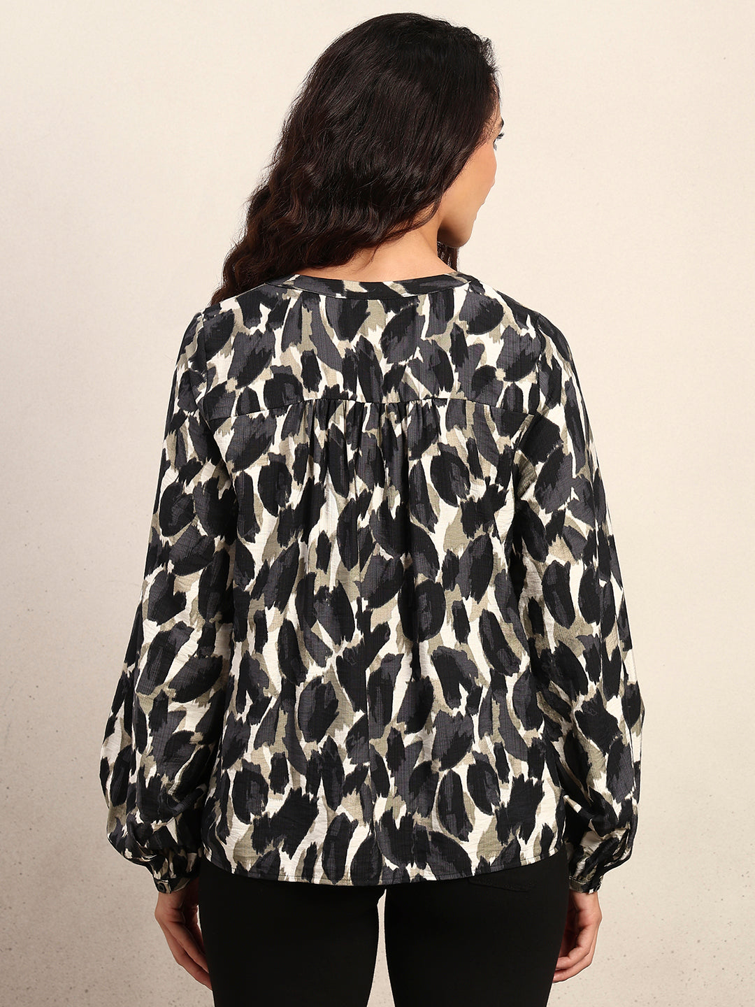 Abstract Animal Print Shirt
