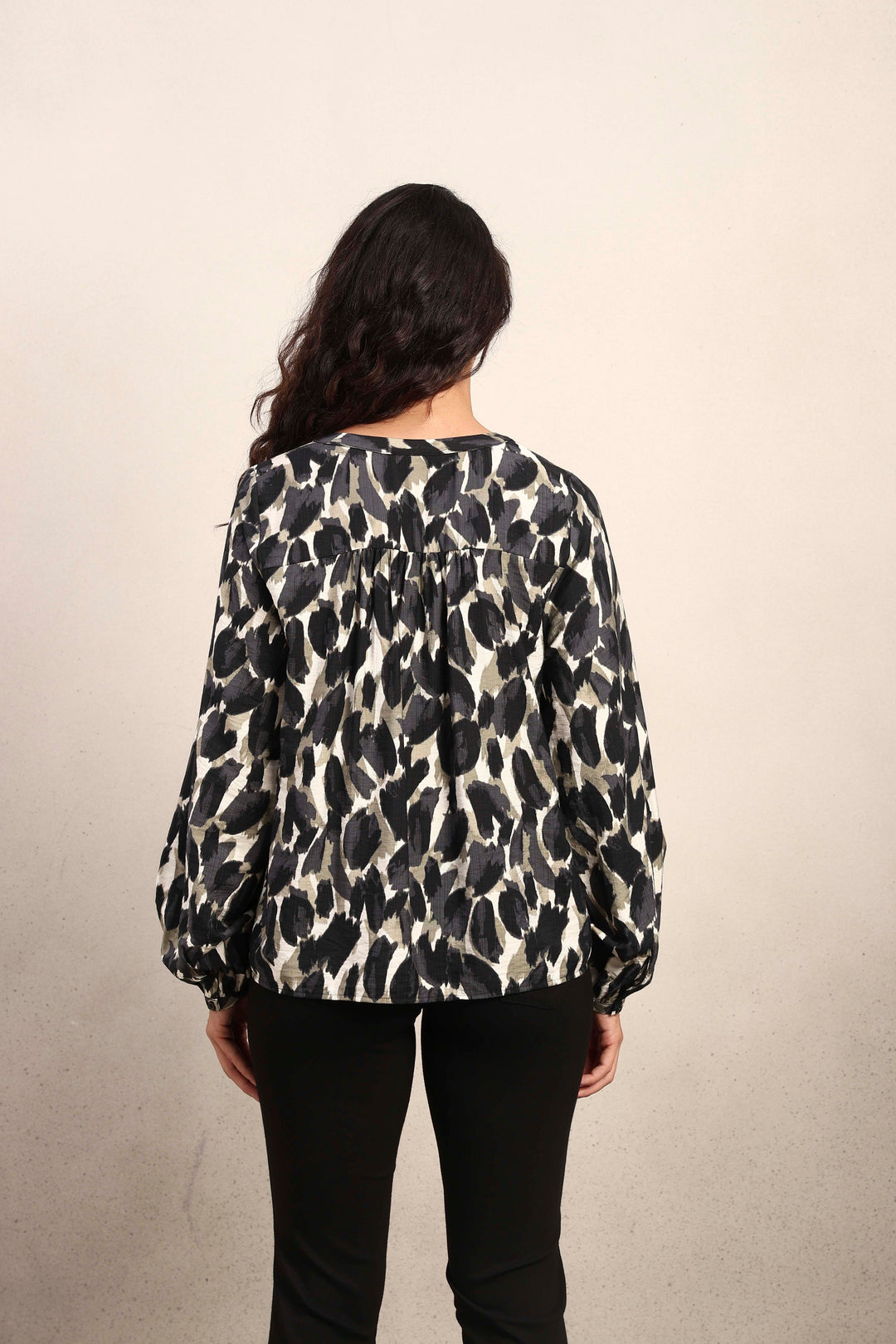 Abstract Animal Print Shirt