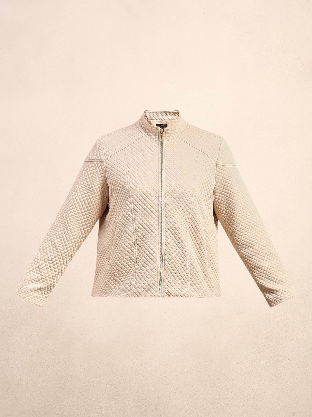 CURVE Beige Quilted Jacket